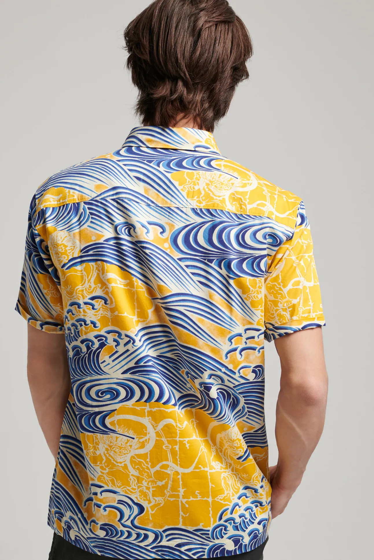 Camisa Hawaiana De Manga Corta Vintage