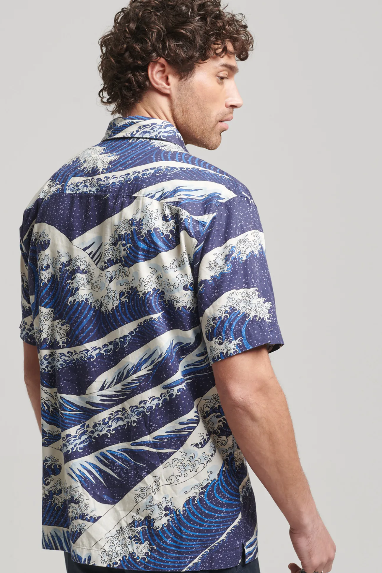Camisa Hawaiana De Manga Corta Vintage