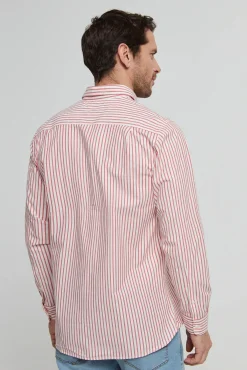 Camisa Hombre A Rayas Regular Fit.