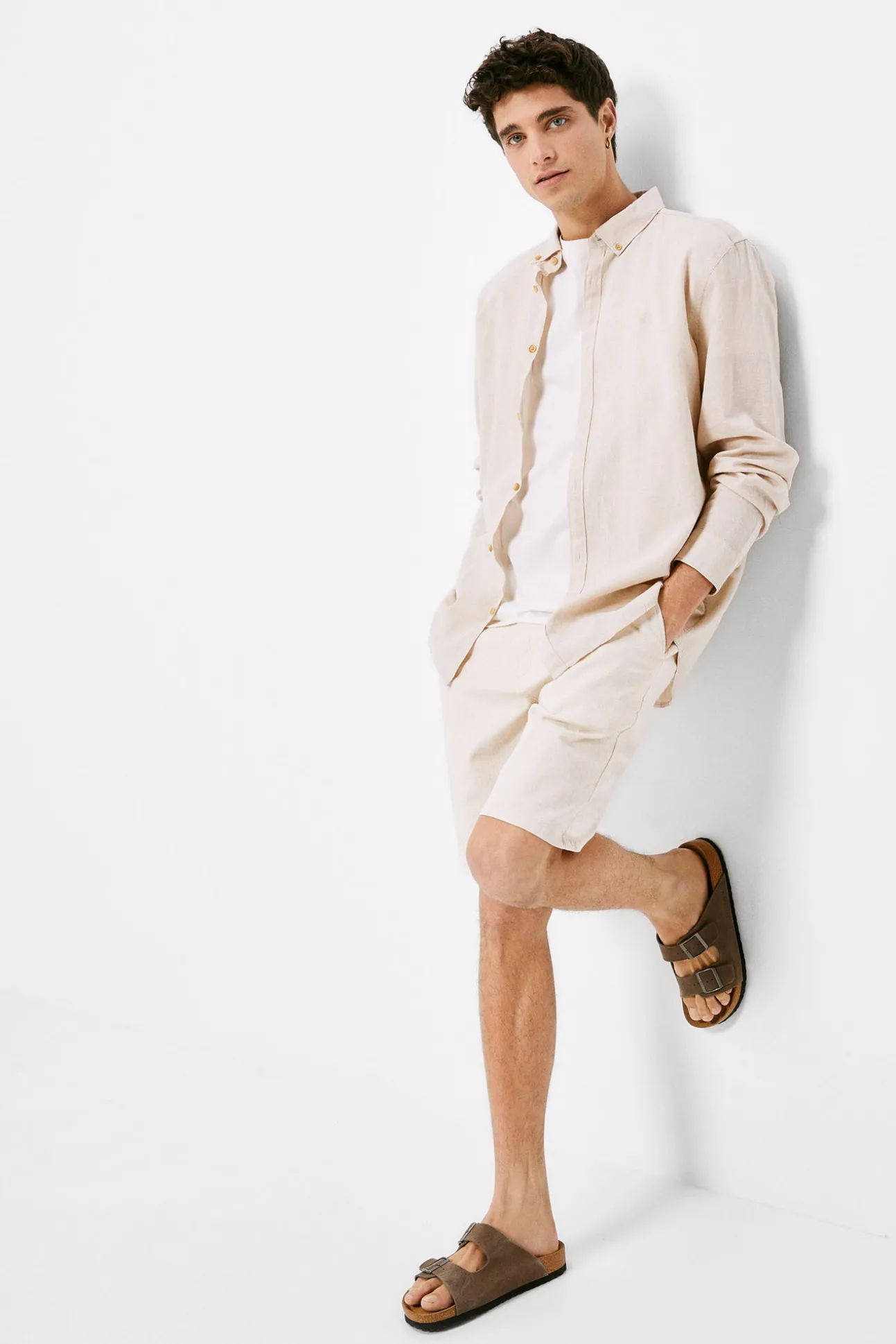 Camisa Lino Color