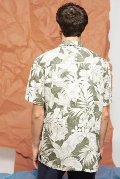 Camisa Lino Estampada