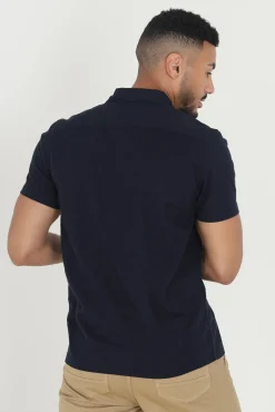 Camisa Lino Lisa Manga Corta