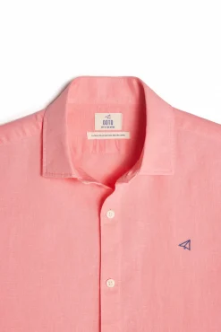 Camisa Lino Manga Larga