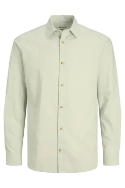 Camisa Lino Manga Larga