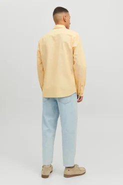 Camisa Lino Manga Larga