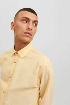 Camisa Lino Manga Larga