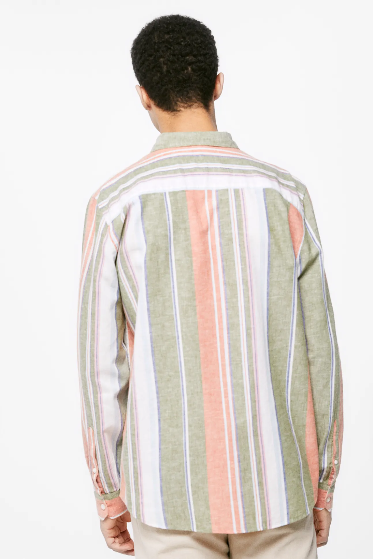 Camisa Lino Rayas