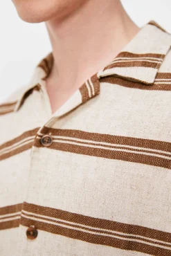 Camisa Lino Rayas