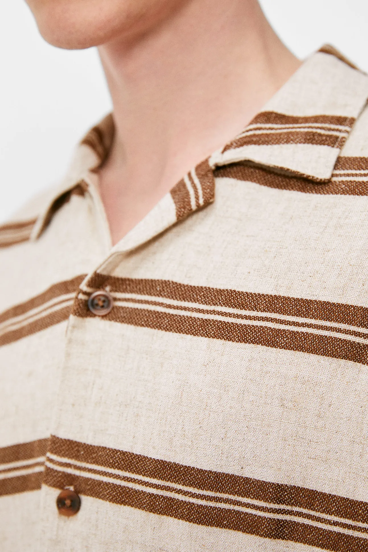Camisa Lino Rayas