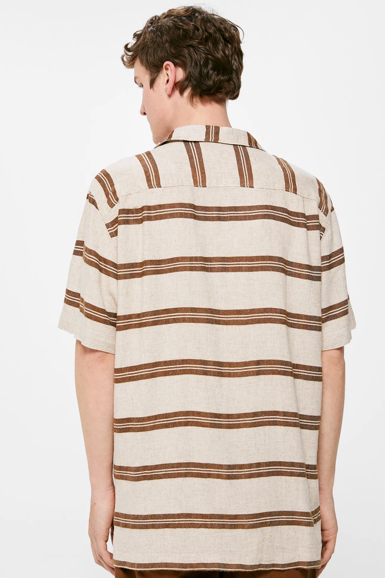 Camisa Lino Rayas