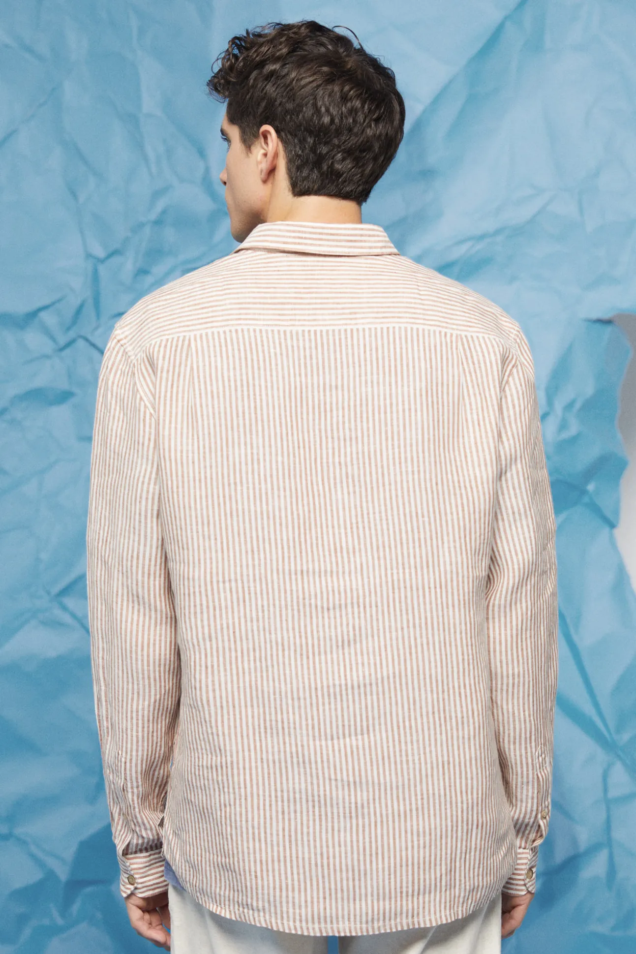 Camisa Lino Rayas