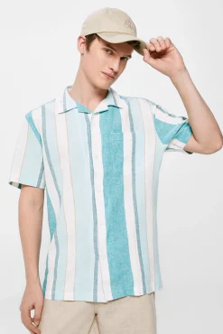 Camisa Lino Rayas