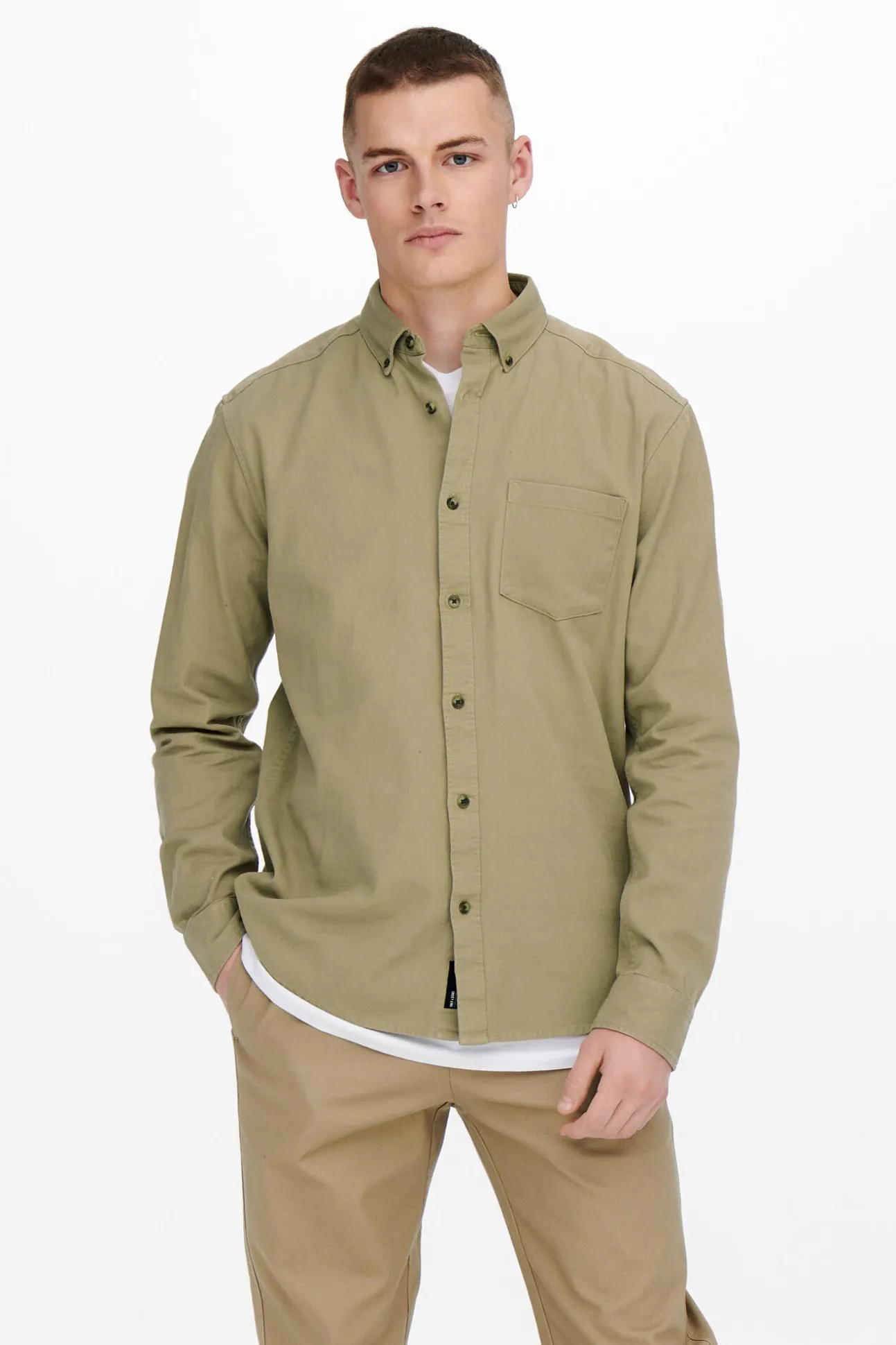 Camisa Lisa Bolsillo