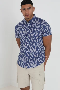 Camisa Manga Corta Y Estampada.