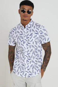Camisa Manga Corta Y Estampada.