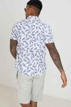 Camisa Manga Corta Y Estampada.