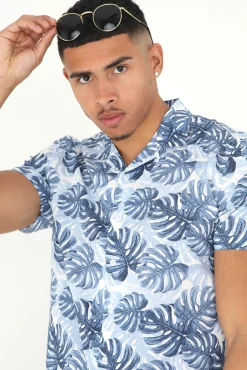Camisa Manga Corta Y Estampada.