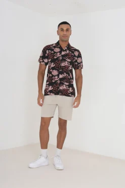 Camisa Manga Corta Y Estampada.