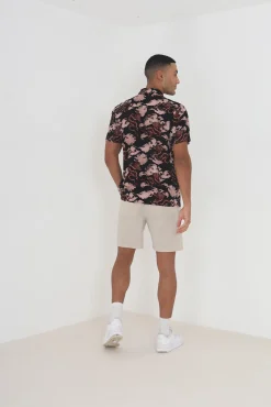 Camisa Manga Corta Y Estampada.