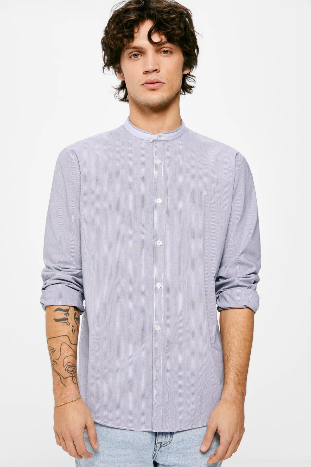 Camisa Microraya Mao