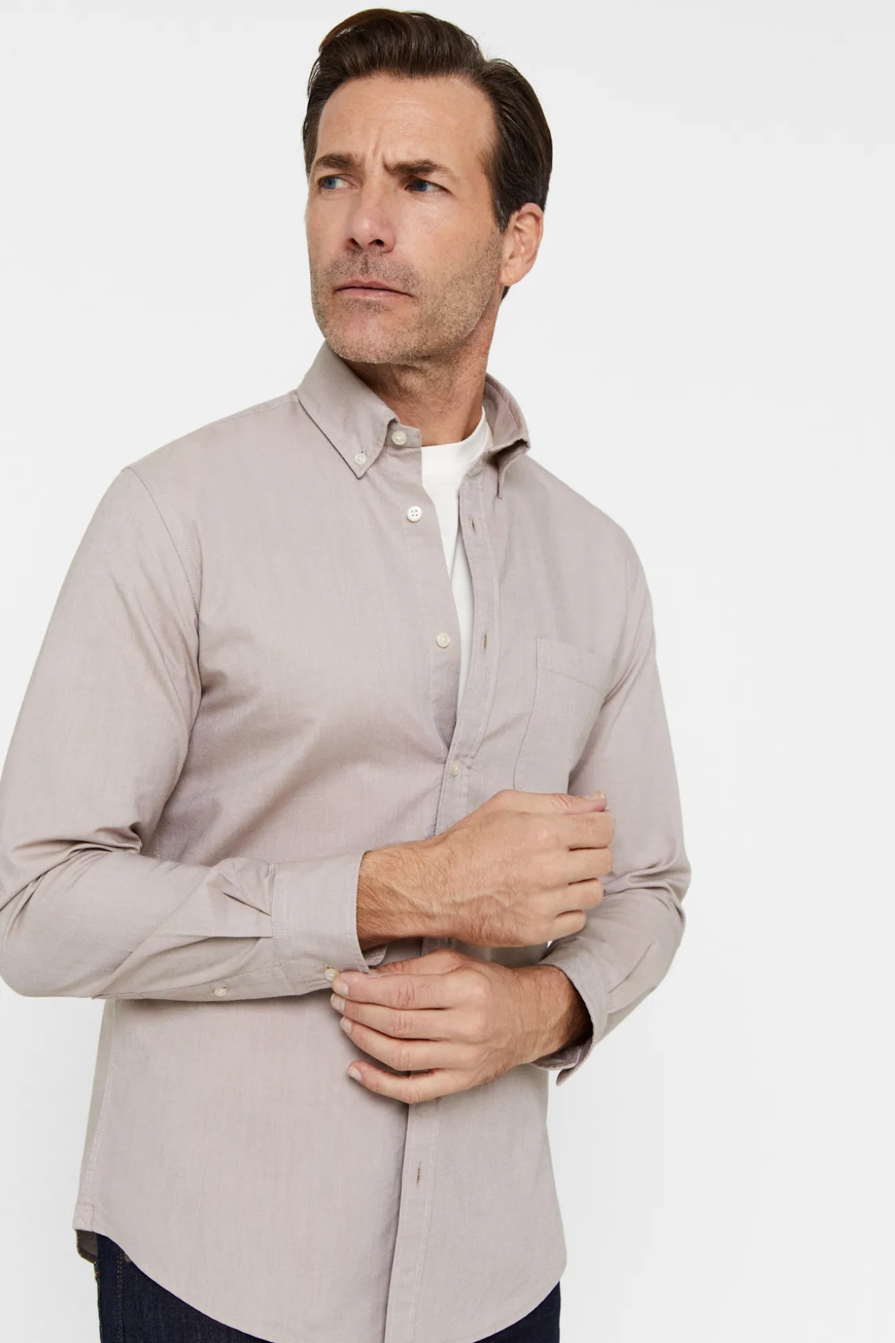 Camisa Oxford Liso