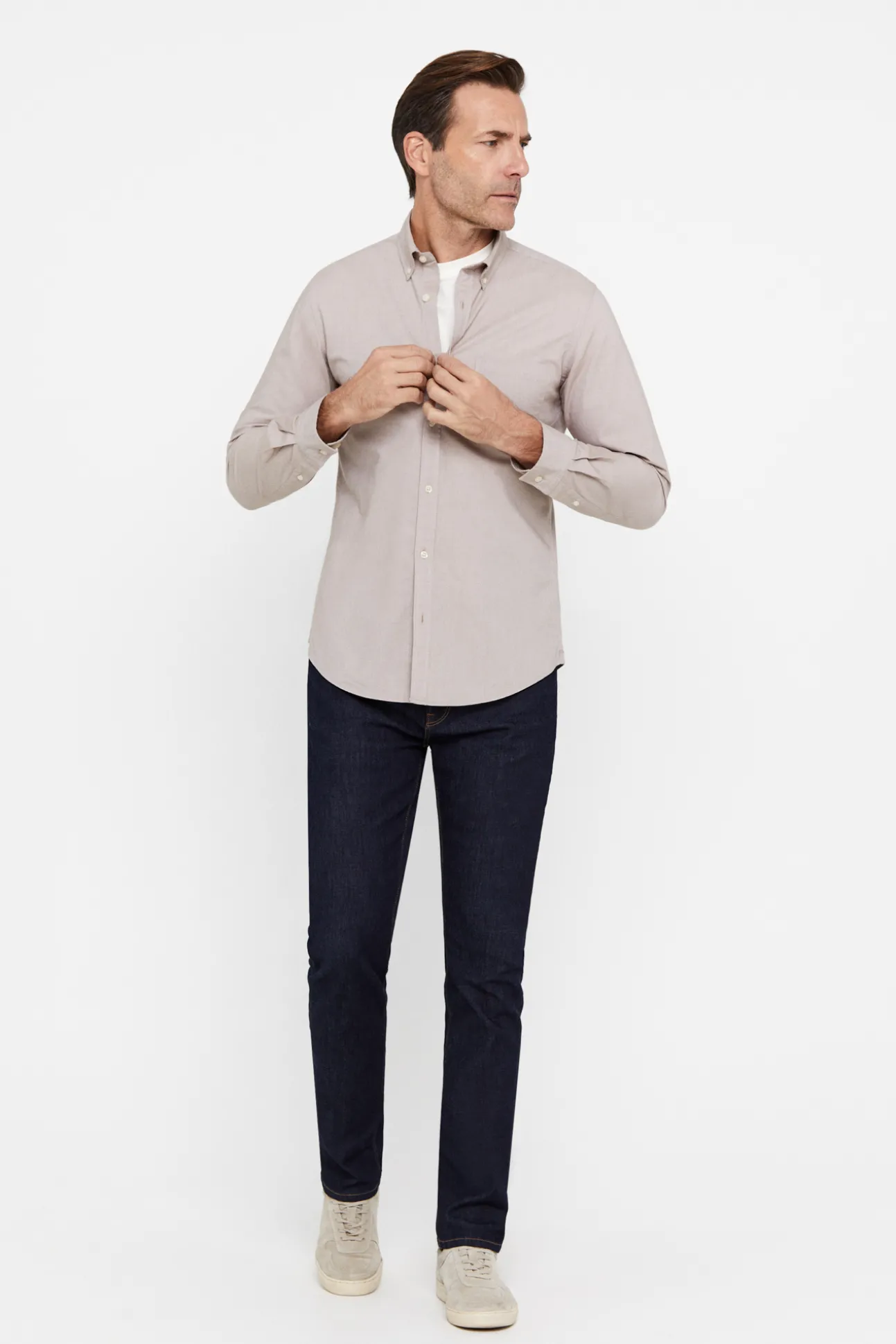 Camisa Oxford Liso