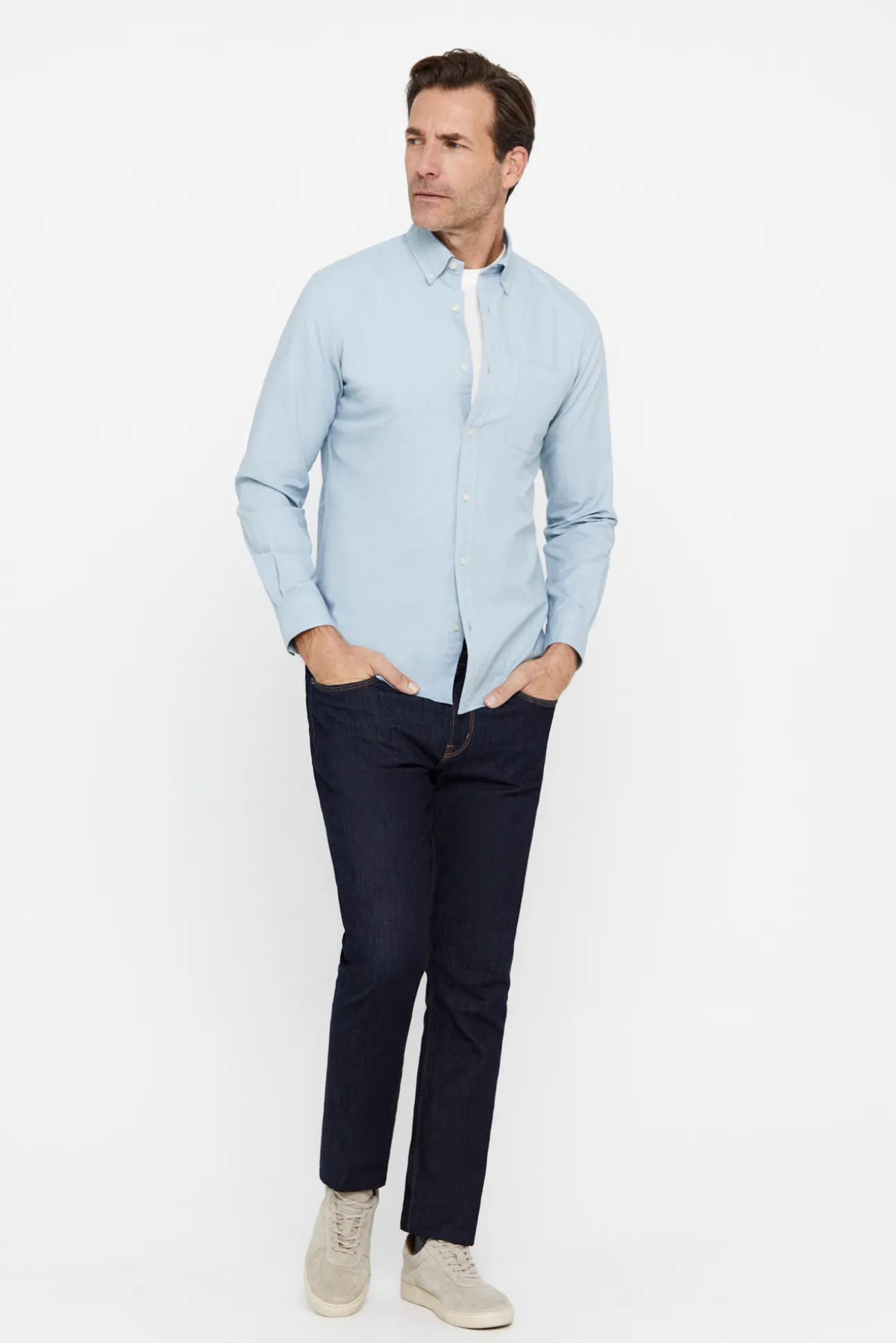 Camisa Oxford Liso