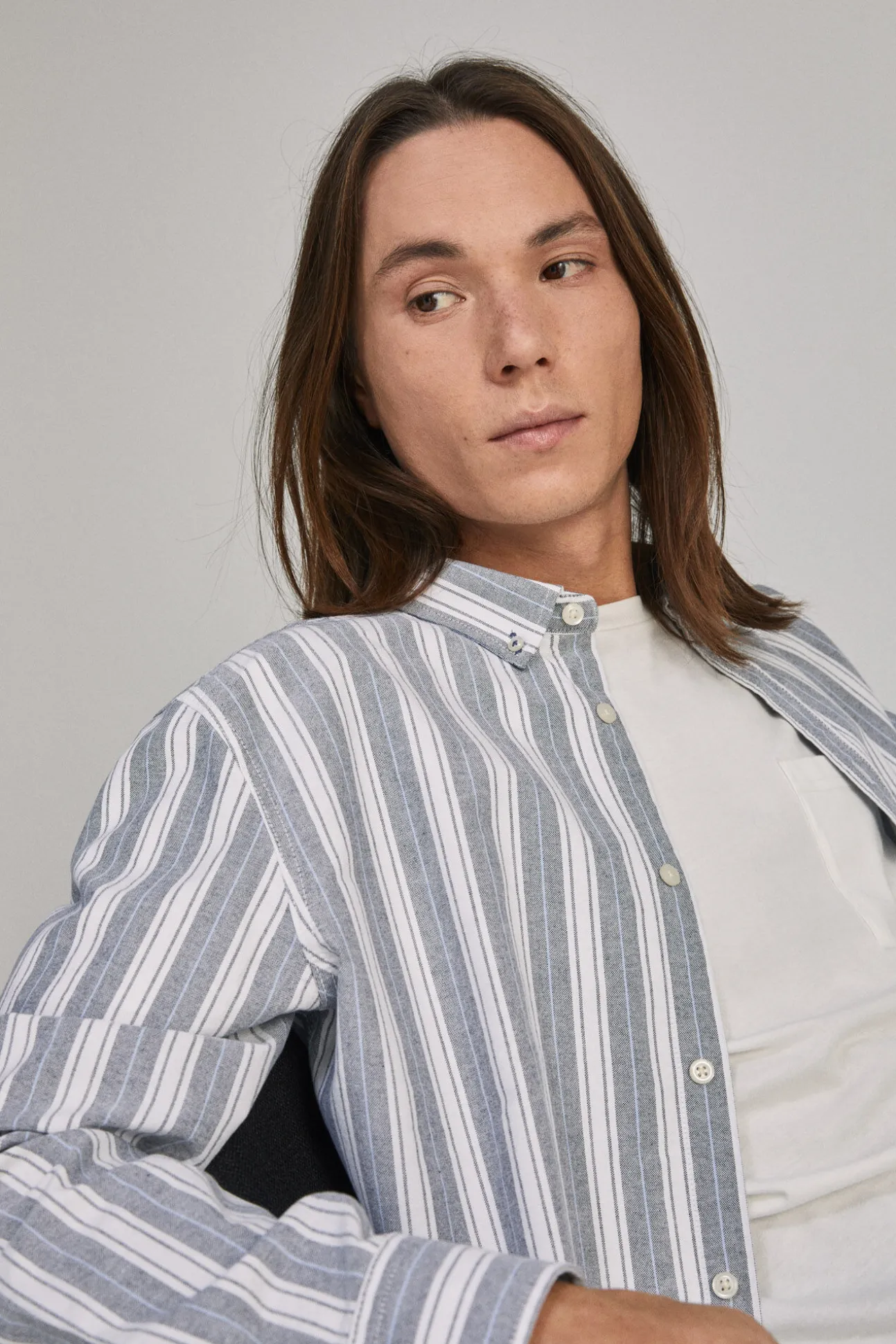 Camisa Oxford Rayas