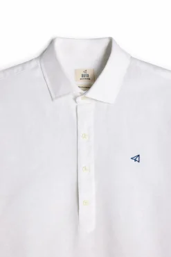Camisa Polera Lino Manga Larga