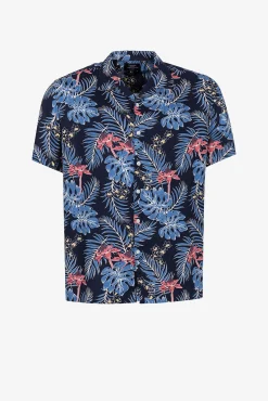 Camisa Relaxed Fit Estampado Tropical