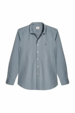 Camisa Slim Lino Manga Larga