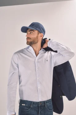 Camisa Slim Mil Rayas Manga Larga