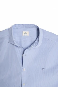 Camisa Slim Rayas Manga Larga 