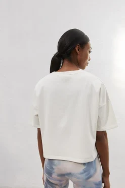 Camiseta Crop Blanca