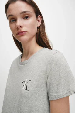 Camison De Algodon Con Logotipo De Calvin Klein
