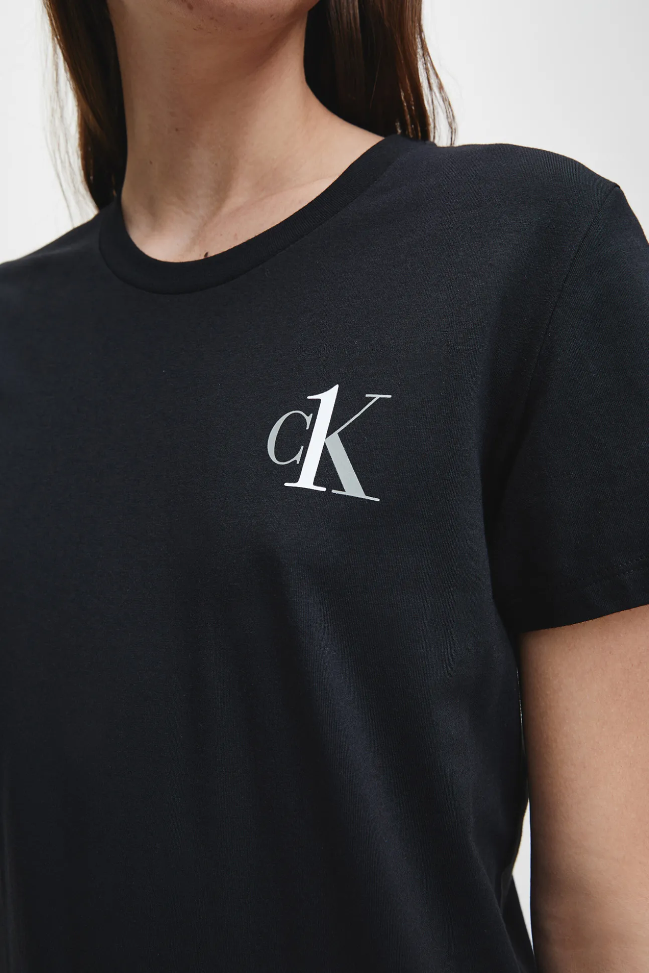 Camison De Algodon Con Logotipo De Calvin Klein