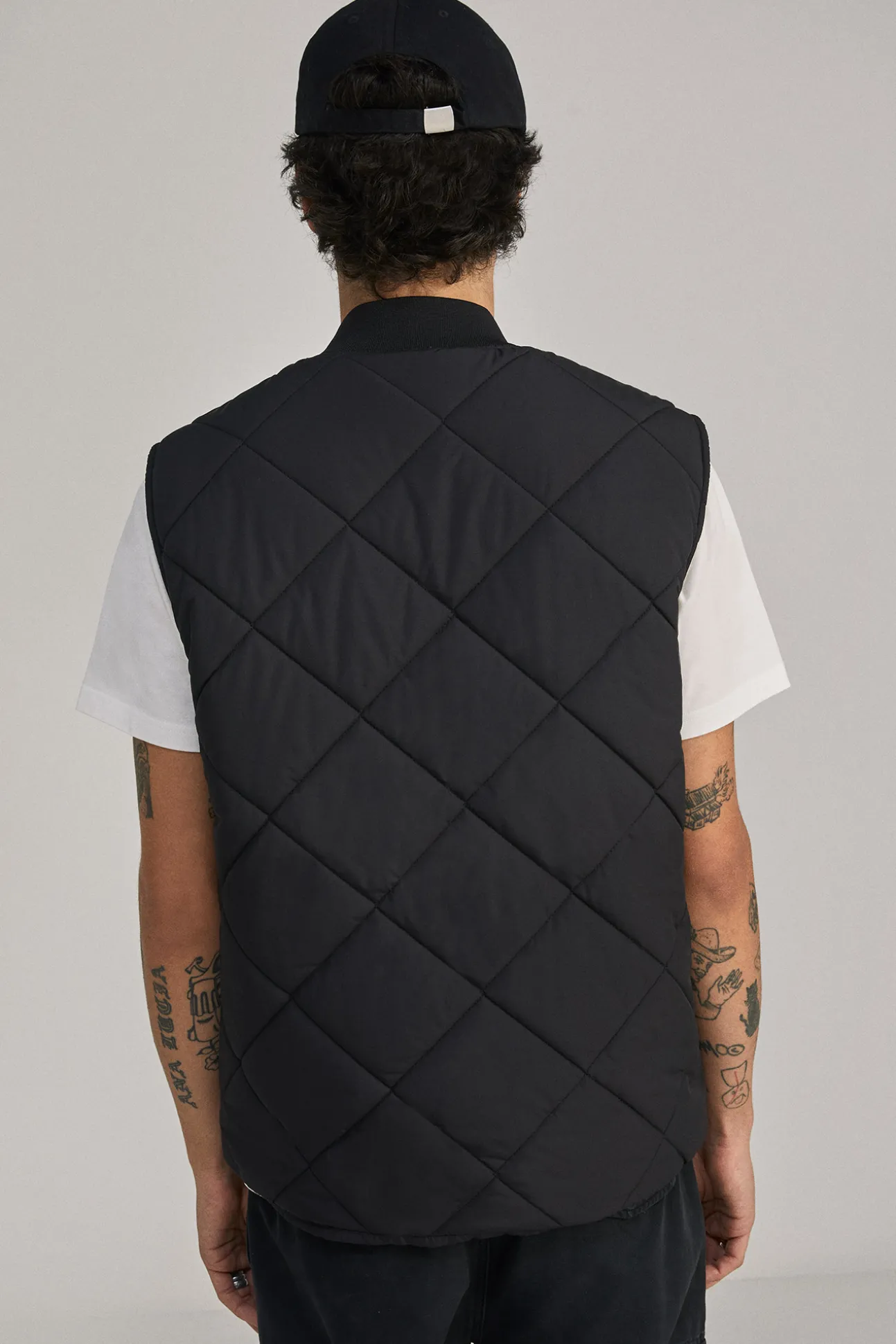 Chaleco Acolchado Cuello Bomber
