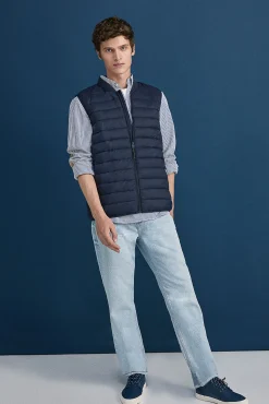 Chaleco Acolchado Cuello Bomber