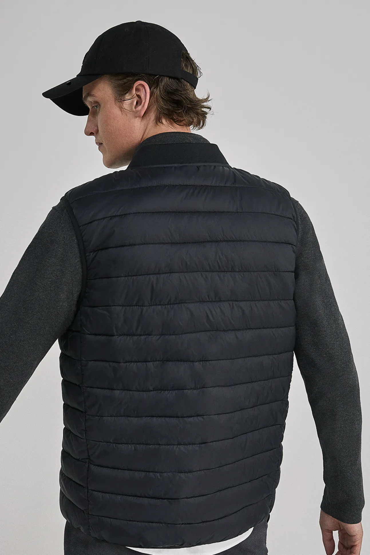 Chaleco Acolchado Cuello Bomber