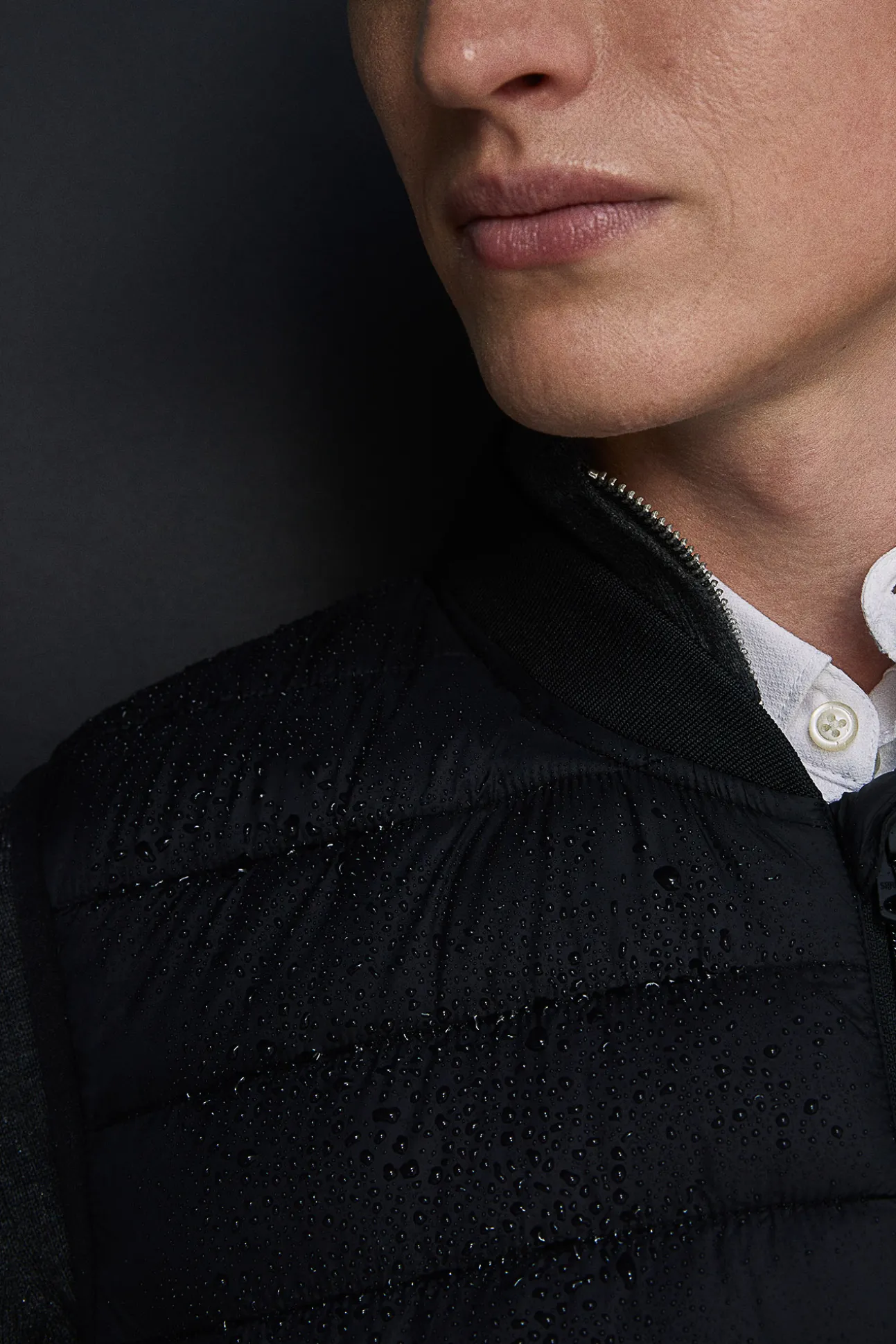 Chaleco Acolchado Cuello Bomber