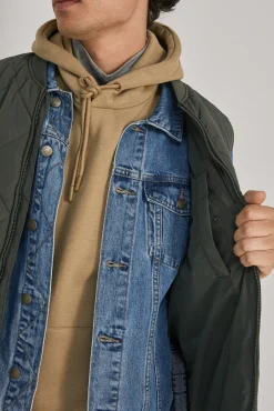Chaleco Acolchado Cuello Bomber