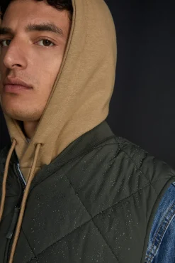 Chaleco Acolchado Cuello Bomber