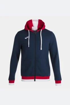 Chaqueta Con Capucha Confort Marino Rojo