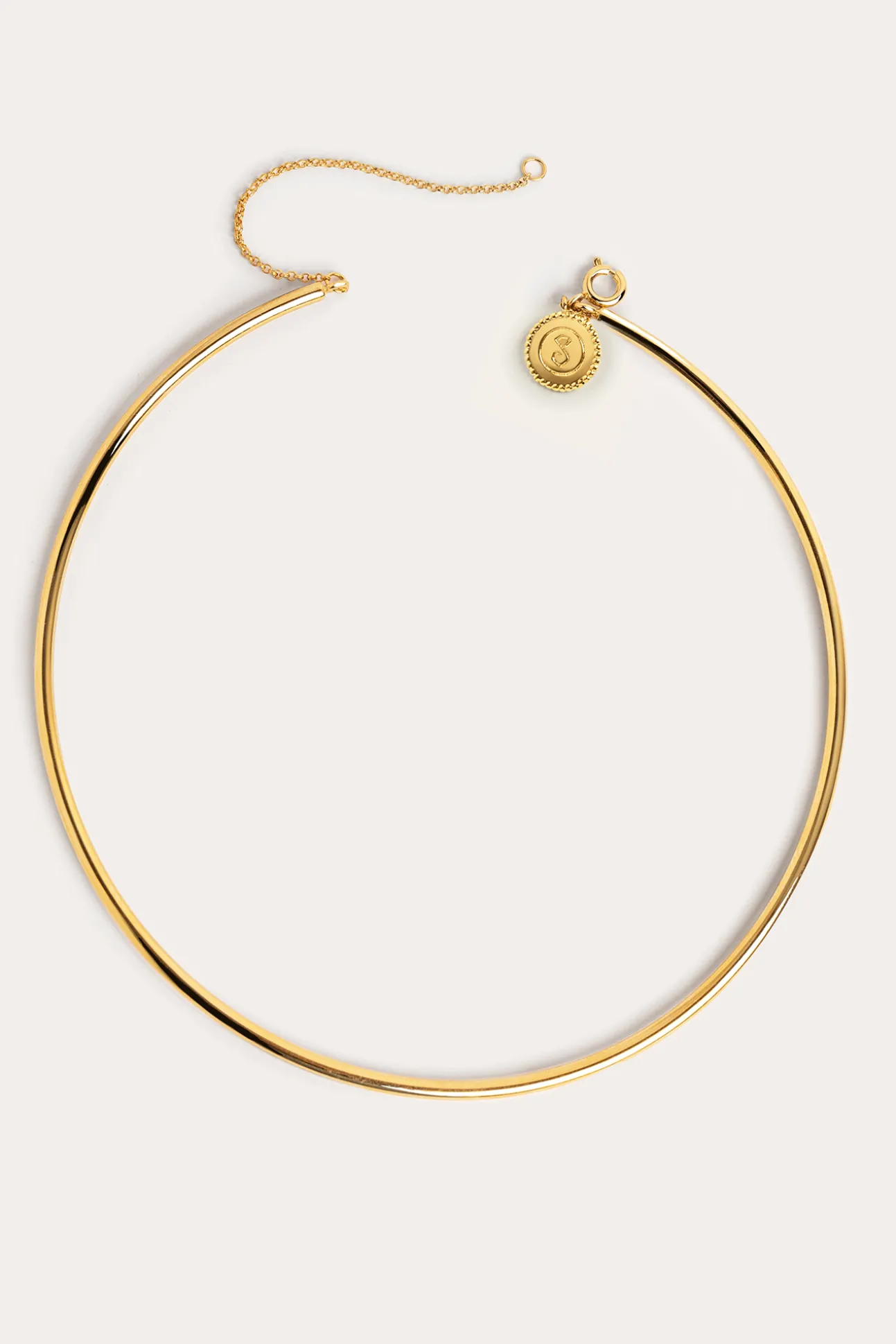 Choker Line Chain Baño Oro
