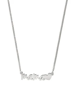 Collar Mama Heart Plata