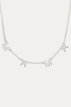 Collar Mama Letters Plata