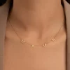 Collar Mama Letters Plata Baño Oro