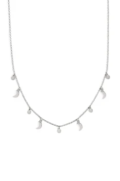 Collar Mini Crescent Moon Plata