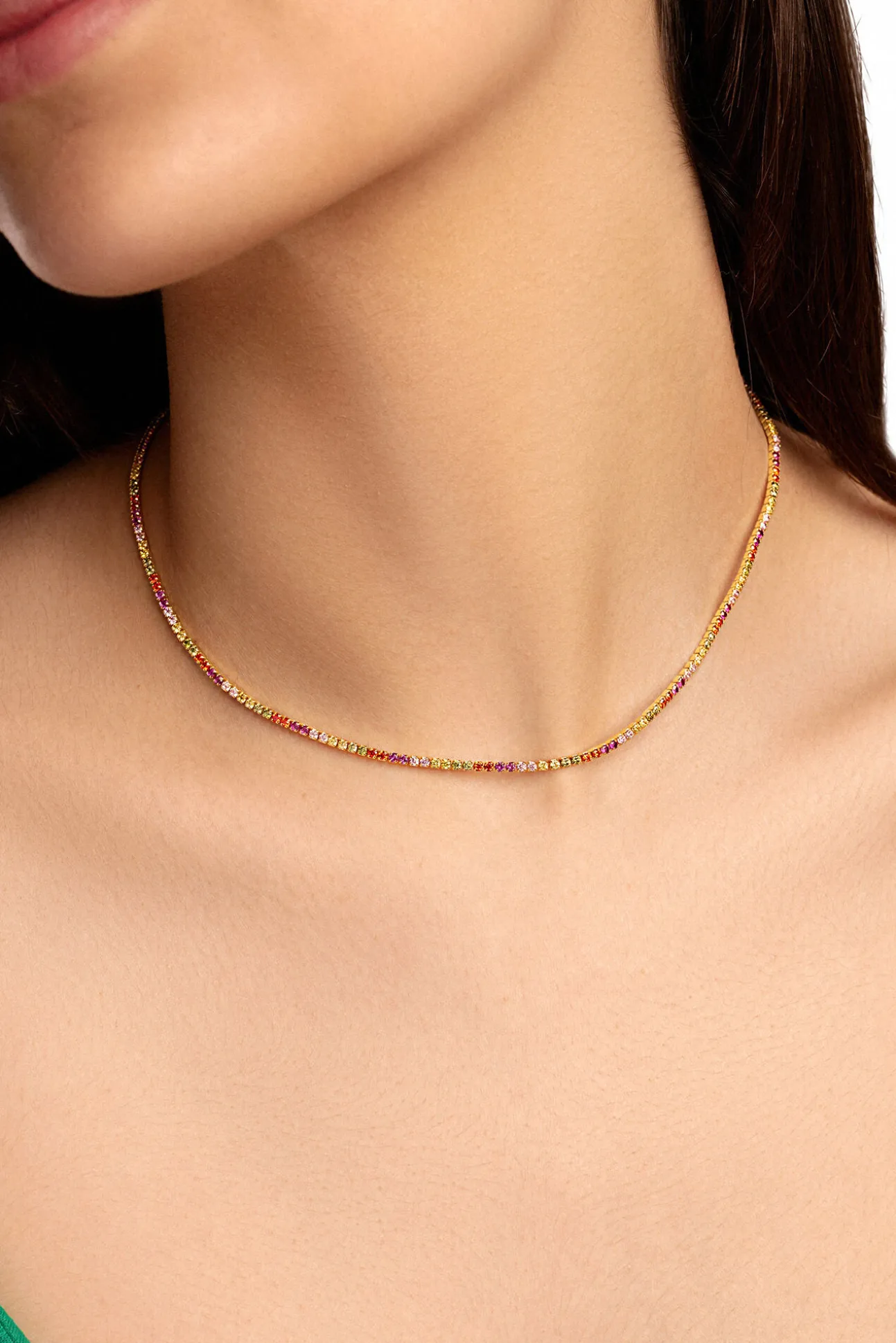 Collar Riviere Colors Oro