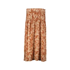 Falda Capa Estampada Con Frunces